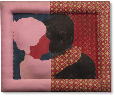 QUADRO PER UNA COPPIA FELICE by Cesare Tacchi - Auction record, sale price, and art valuation. Compare with similar artists and explore comparable artworks.
