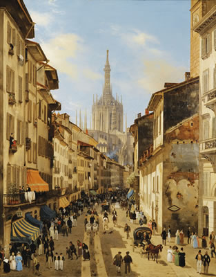 LA CORSIA DEI SERVI, MILAN by Giuseppe Canella - Auction record, sale price, and art valuation. Compare with similar artists and explore comparable artworks.