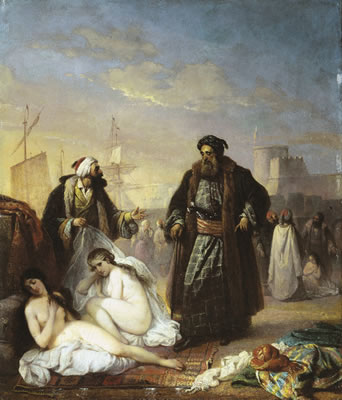 THE SLAVE MERCHANT IN TURKEY by Jakob Joseph Eeckhout - Auction record, sale price, and art valuation. Compare with similar artists and explore comparable artworks.