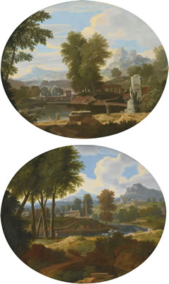 PAIR: ROMAN COUNTRYSIDE LANDSCAPE