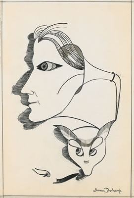 SANS TITRE (PROFIL AU CHAT) by Suzanne Duchamp - Auction record, sale price, and art valuation. Compare with similar artists and explore comparable artworks.