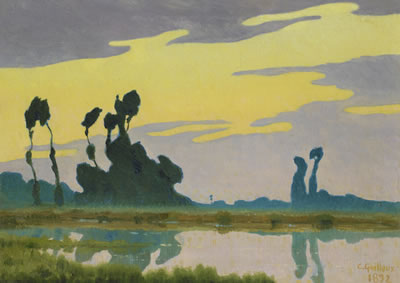 LANDSCAPE AT SUNSET
