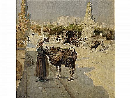 Puente de Segovia con Palacio Real al fondo