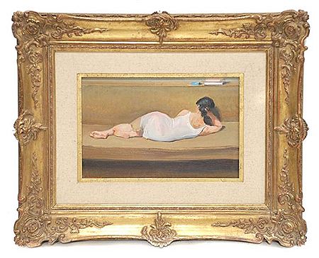 "Mujer recostada"