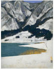 Paysage of Snow Mountains Lake