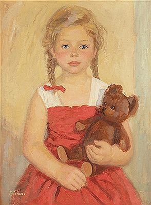 Niña con muñeco