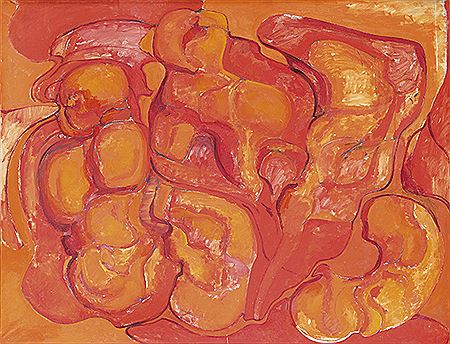 "Formas ocres y rojas". 1972