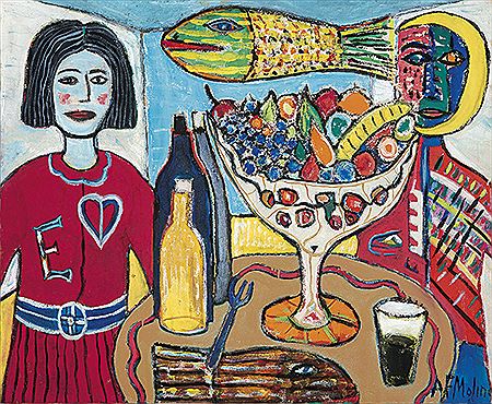 Sample artwork by Antonio Fernandez Molina (1929 - 2005), known for painting - View similar artists and auction records