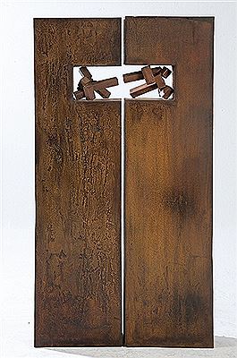 "Duple T. (Escultura bloque)". 2002