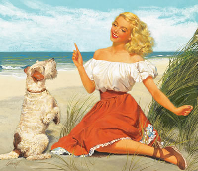 Sample artwork by William Luberoff (1910 - 2002), known for illustration - View similar artists and auction records