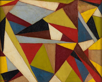 Two abstract paintings. by Stephen Stoller - Auction record, sale price, and art valuation. Compare with similar artists and explore comparable artworks.
