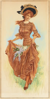 Girl Collecting Flowers. by Archie Gunn - Auction record, sale price, and art valuation. Compare with similar artists and explore comparable artworks.