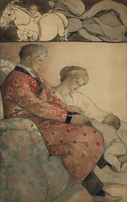 Sample artwork by Fanny Young (Cooney) Cory (1877 - 1972), known for book and magazine illustration - View similar artists and auction records