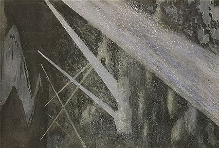 BARBED WIRE ON A SEAFRONT; SEARCH LIGHTS OVER AN ESTUARY (2)