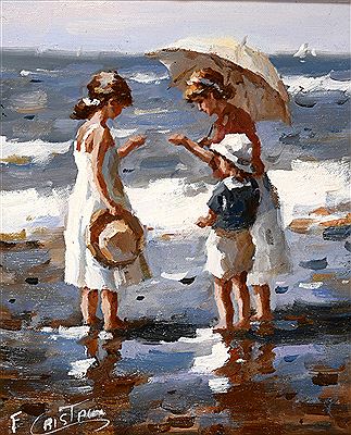 "Enfants sur la plage"
