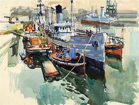 Sample artwork by Jean Even (1910 - 1986), known for painting - View similar artists and auction records