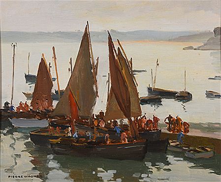 "Retour de la pêche aux sprats à Douarnenez"
