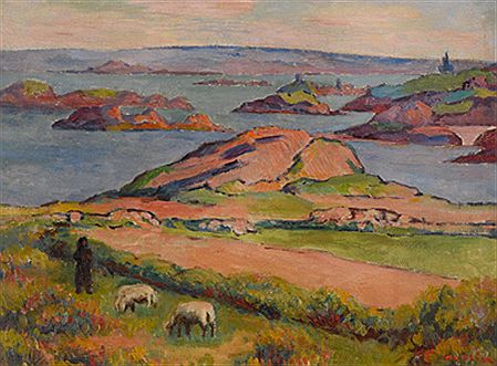 "Côte bretonne" by Fernand Morin - Auction record, sale price, and art valuation. Compare with similar artists and explore comparable artworks.
