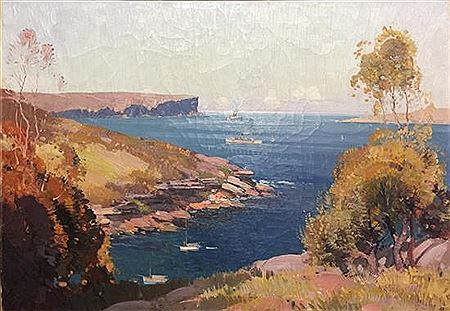 Sydney Heads from Obelisk Bay, March 1934
