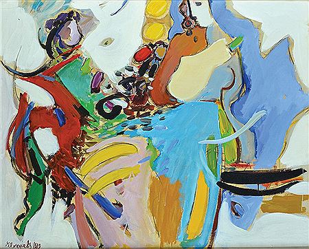 A Model at the Studio, 1989 by Moshe Rosenthalis - Auction record, sale price, and art valuation. Compare with similar artists and explore comparable artworks.