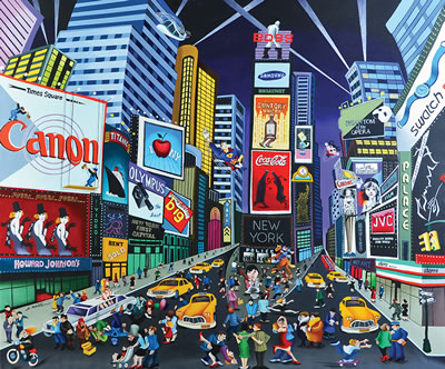 Times Square by Yuval Mahler - Auction record, sale price, and art valuation. Compare with similar artists and explore comparable artworks.