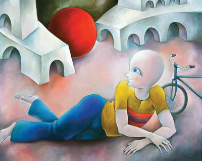 A Boy with a Bicycle