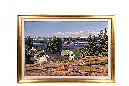 Sample artwork by Scott Moore (Born 1953), known for landscape, seascape - View similar artists and auction records