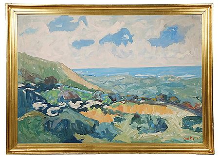 Landscape with View Towards the Sea