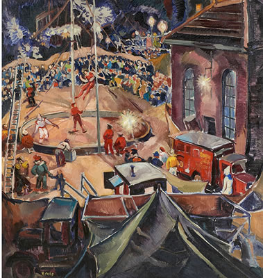 Circus by Ruth VanSickle Ford - Auction record, sale price, and art valuation. Compare with similar artists and explore comparable artworks.