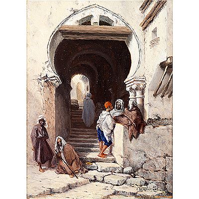 Sample artwork by Robert Lemonnier (Born 1833), known for painting - View similar artists and auction records
