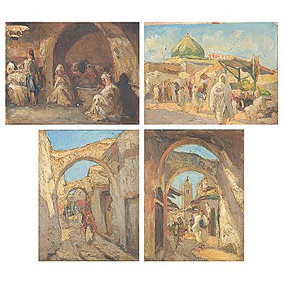 SOUK EL BELAT/ AU CAFÉ/ RUES ANIMÉES SOUS LES ARCADES (3)