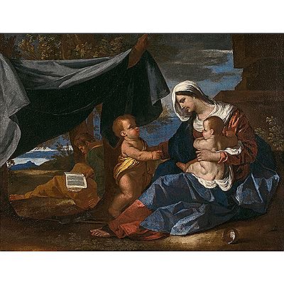 La Sainte Famille avec saint Jean-Baptiste