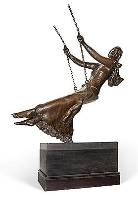 Singapore Girl on a Swing by Sydney Harpley - Auction record, sale price, and art valuation. Compare with similar artists and explore comparable artworks.