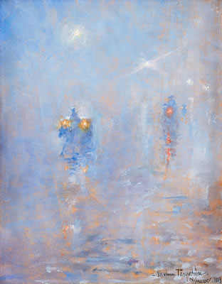 ”Gatubild från Paris, regn”