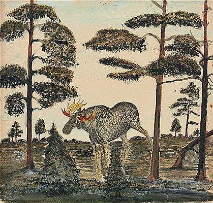 Älg i landskap