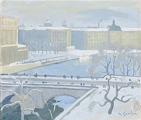 Vinterdag vid Norrbro