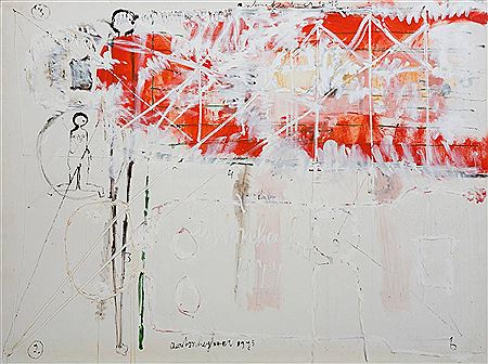 Kneeling abstract figure