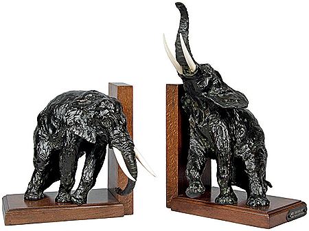 COUPLE D’ÉLÉPHANTS, SERRE-LIVRES by Ary Jean Leon Bitter - Auction record, sale price, and art valuation. Compare with similar artists and explore comparable artworks.