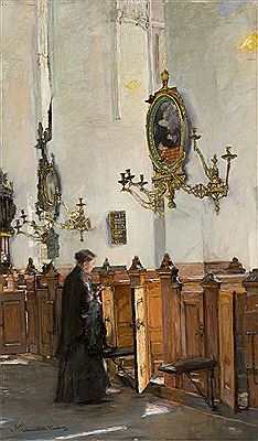 "In der Katharinenkirche in Hamburg" by Gotthardt Johann Kuehl - Auction record, sale price, and art valuation. Compare with similar artists and explore comparable artworks.