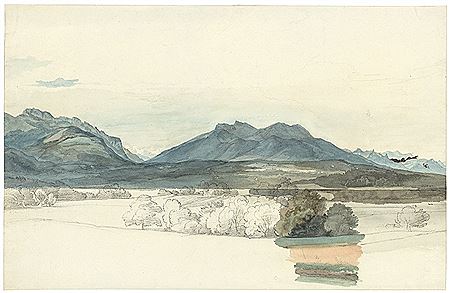 Mountain landscape and Caves in the Campagna (2)