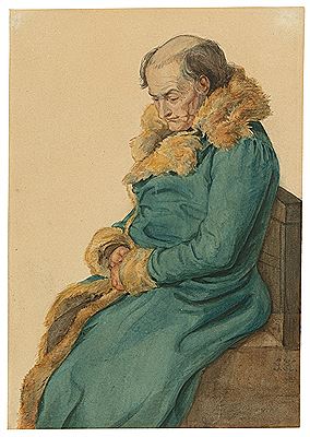 ""Älterer Mann im Pelzmantel (Bildnis Carl August Böttiger, 1760–1835)""
