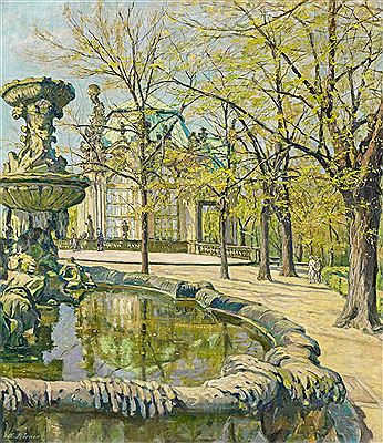 Frühlingstag im Zwinger in Dresden