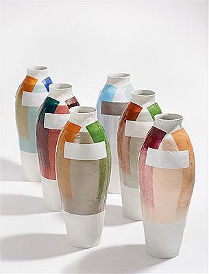 Coloured Vases (6)
