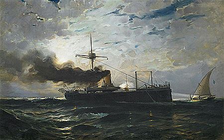 Custom Ship at Sea