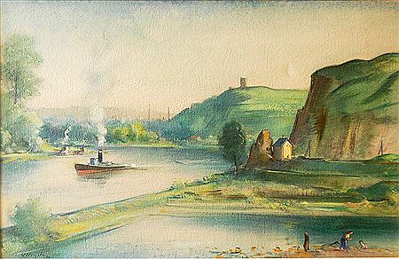 Boats on the Vltava