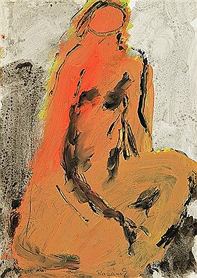 Sitting nude