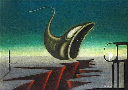 Sample artwork by Miloš Kurovský (Born 1924), known for painting - View similar artists and auction records