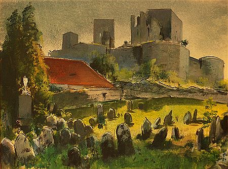 Rabi with Jewish Cemetery by Bohumil Ullrych - Auction record, sale price, and art valuation. Compare with similar artists and explore comparable artworks.