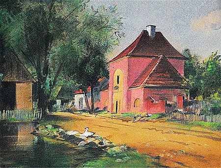 Red house in Sobešice