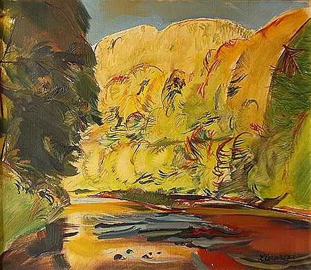 Sample artwork by Ladislav Karousek (1926 - 1991), known for paintings - View similar artists and auction records